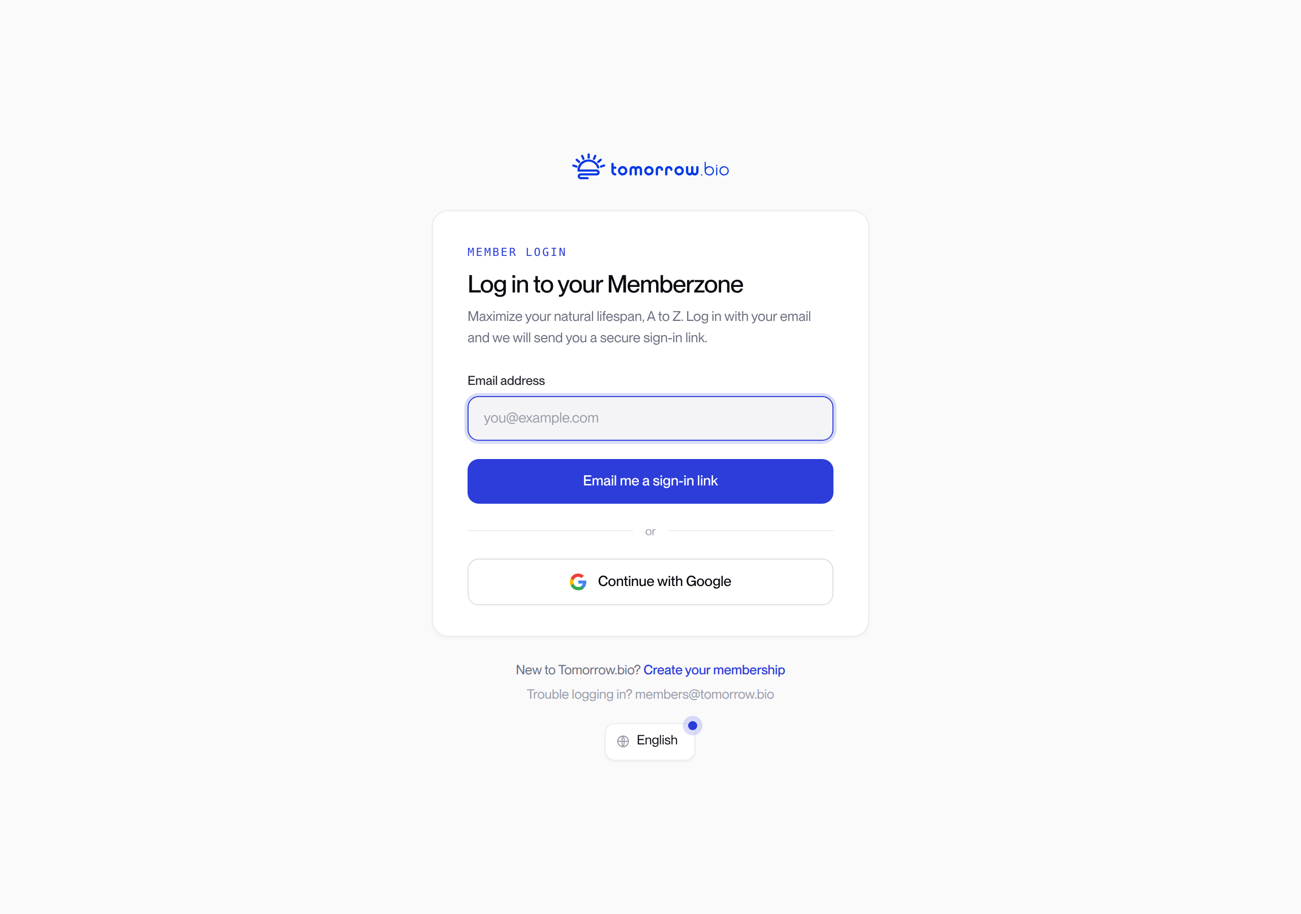 Memberzone knowledge page with cryonics learning topics