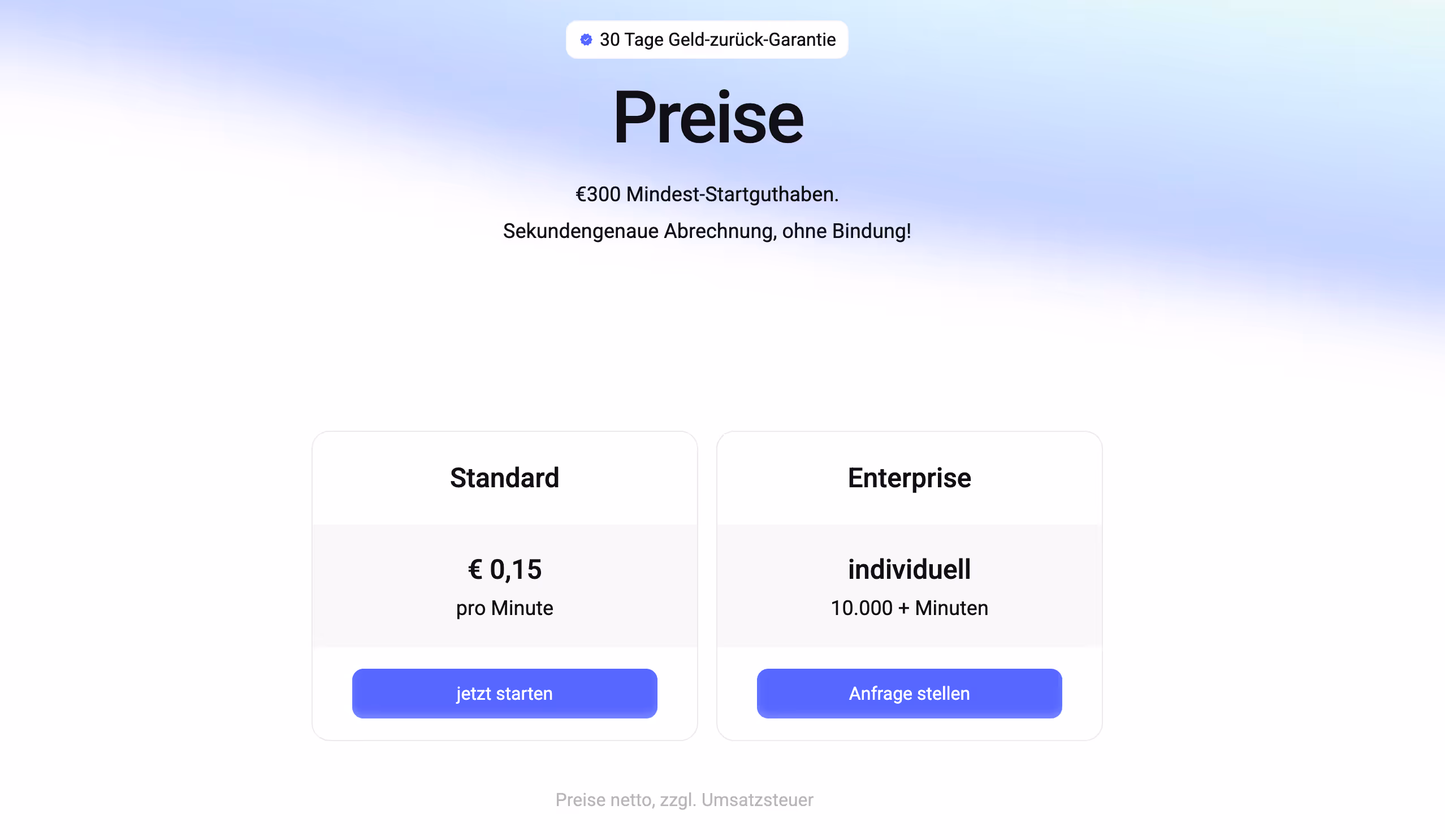 Fonio KI Telefonassistent Preise