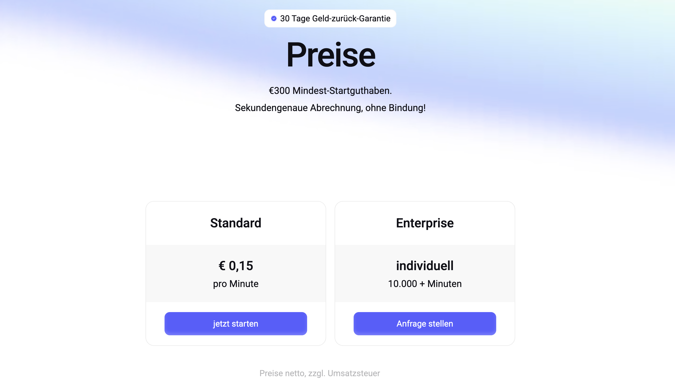 Fonio KI Telefonassistent Preise