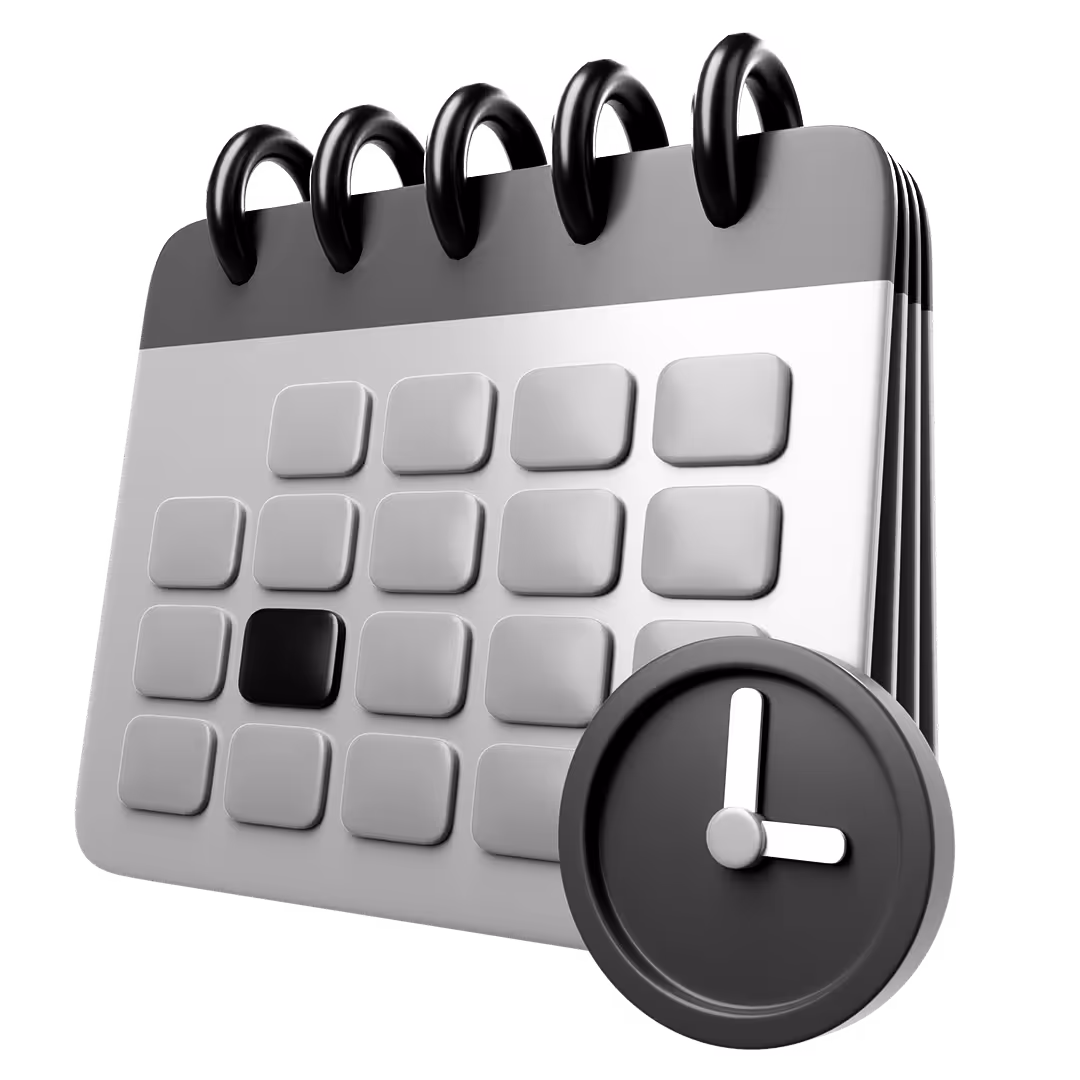 A 3d model of a calender