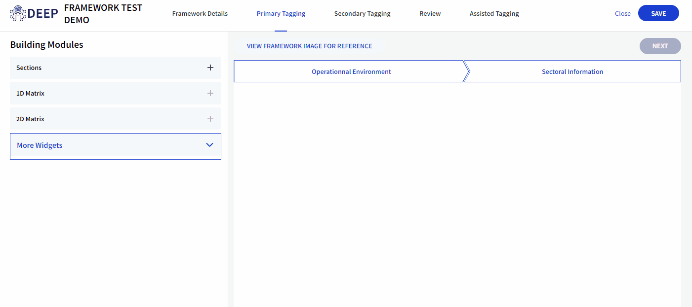 Create framework in the DEEP platform image