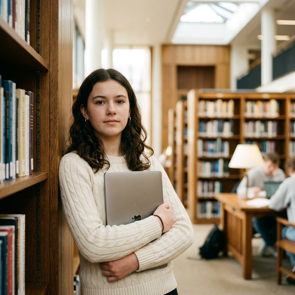 Family exploring Score Academy