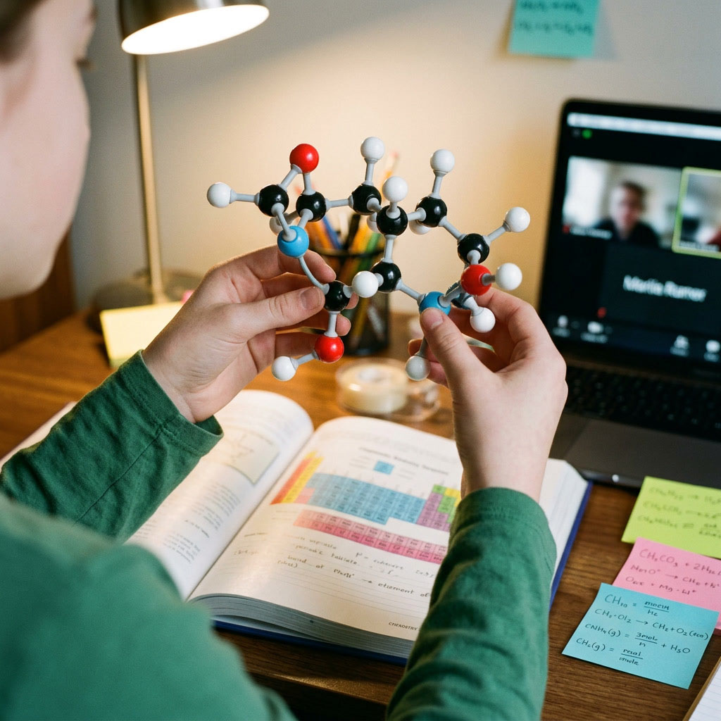 Family exploring Score Academy