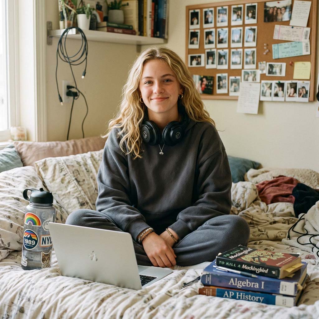 Student athlete at Score Academy Online