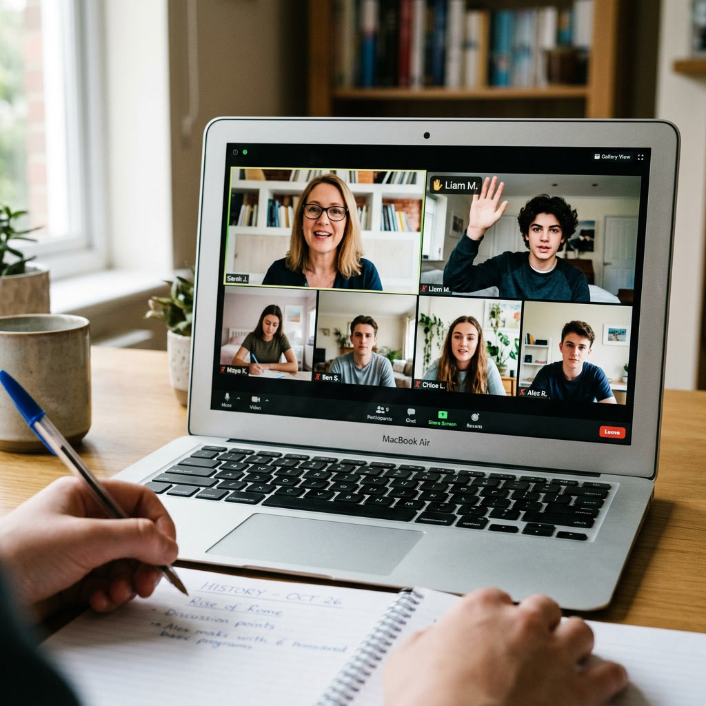 Score Academy student in accredited online class