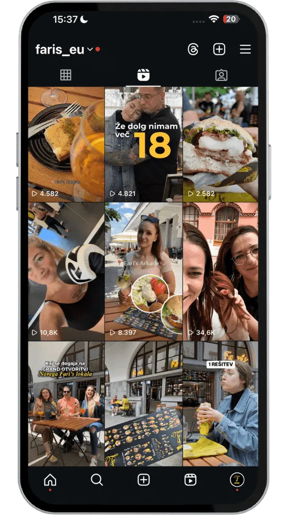 Otvoritev restavracije - Fari's - kampanja na družbenih medijih