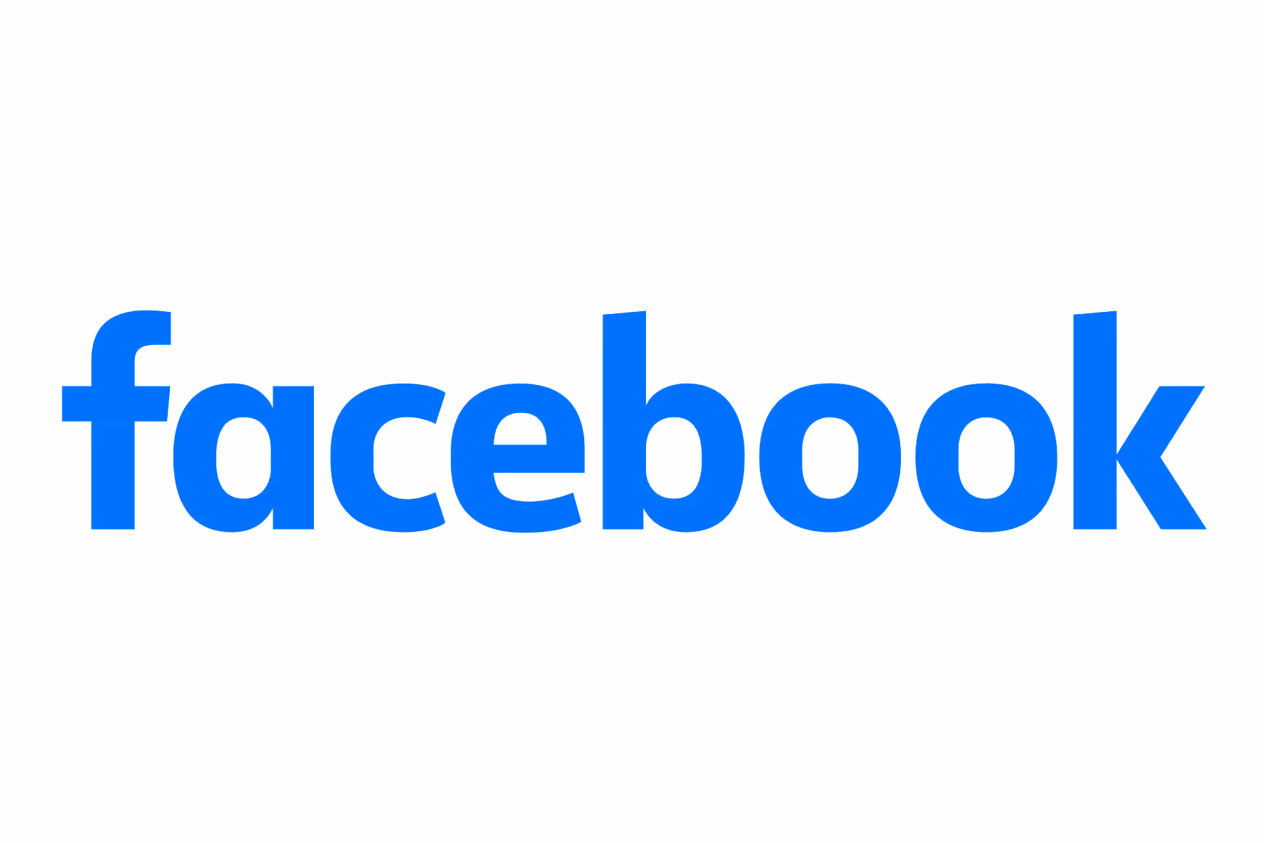 Facebook blue lowercase logotype.