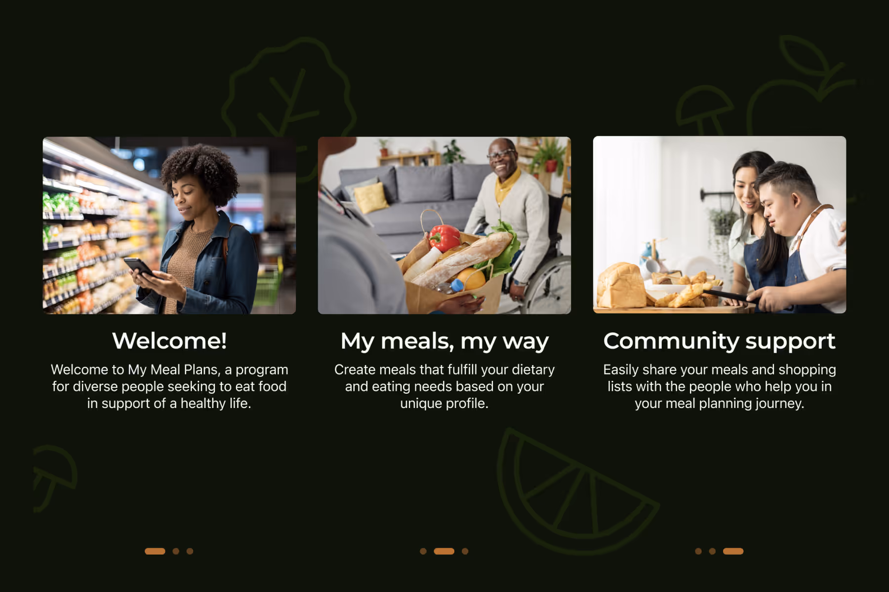 A three-panel graphic detailing