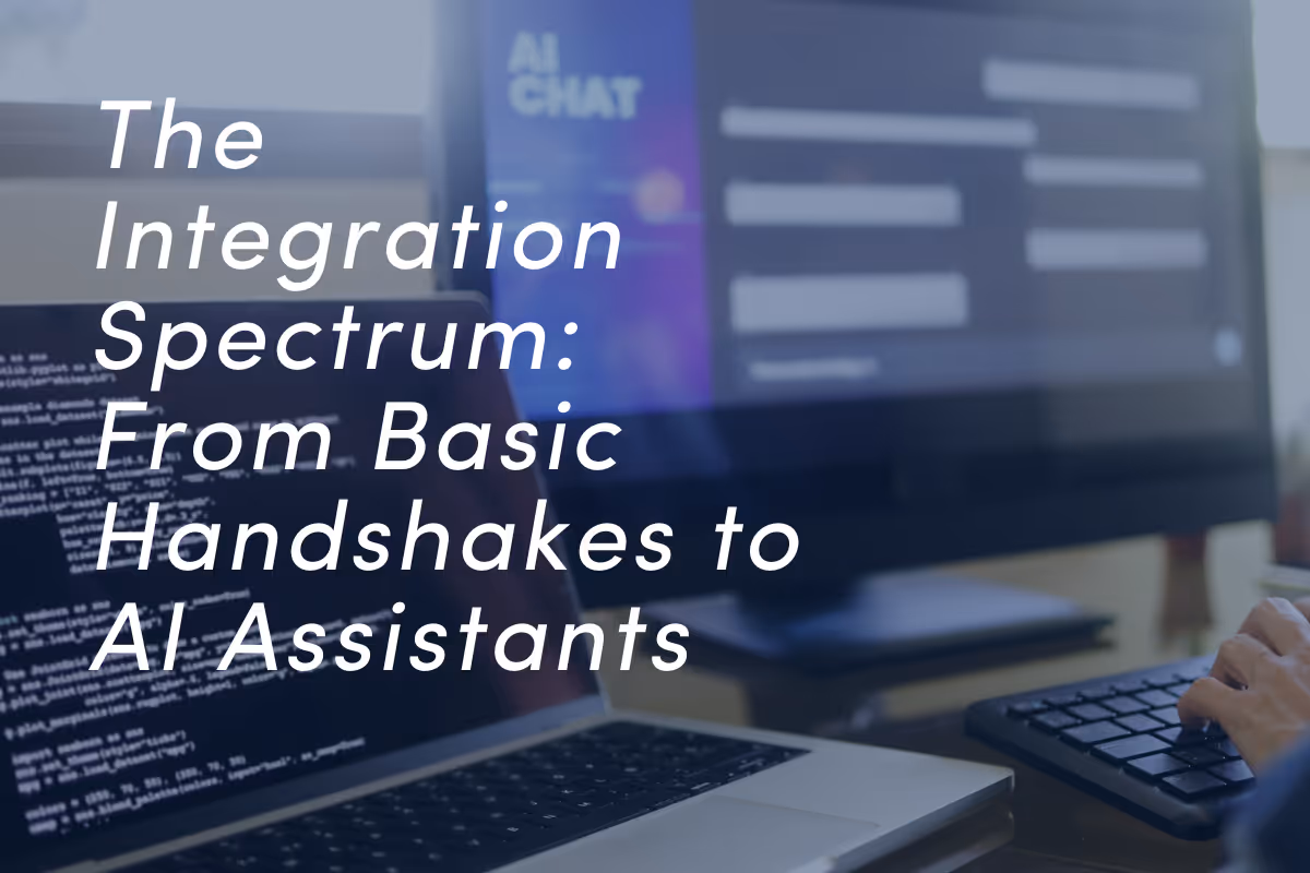 Person typing on laptop displaying AI chat interface and code.