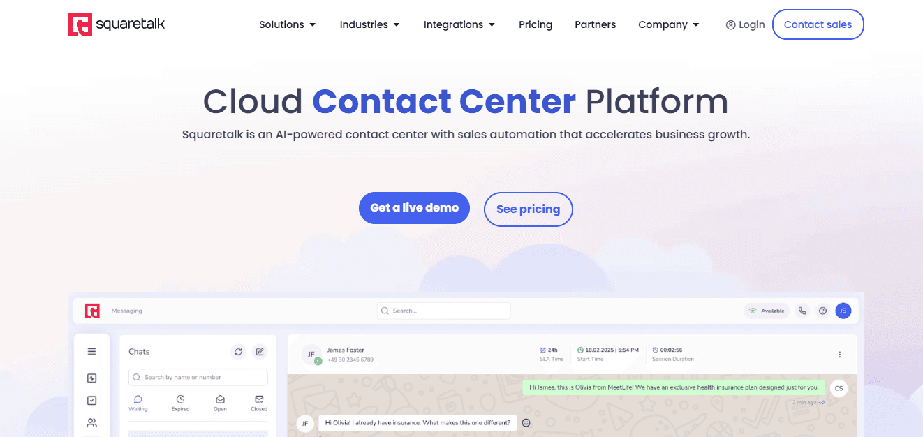 Squaretalk - Enterprise Customer Service
