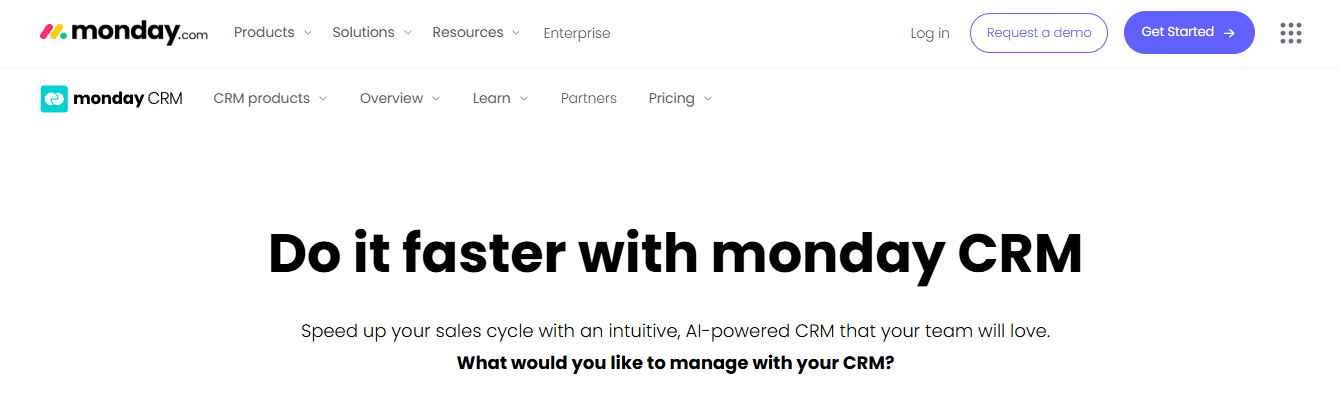 Monday Sales CRM  - Enterprise Customer Service