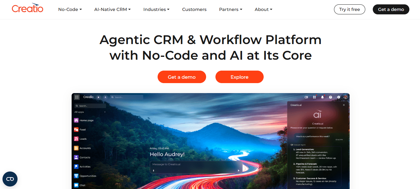 Creatio CRM   - Enterprise Customer Service