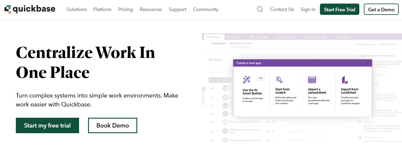 Quickbase   - Enterprise Customer Service