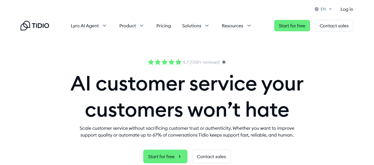 Tidio - Best Help Desk Software