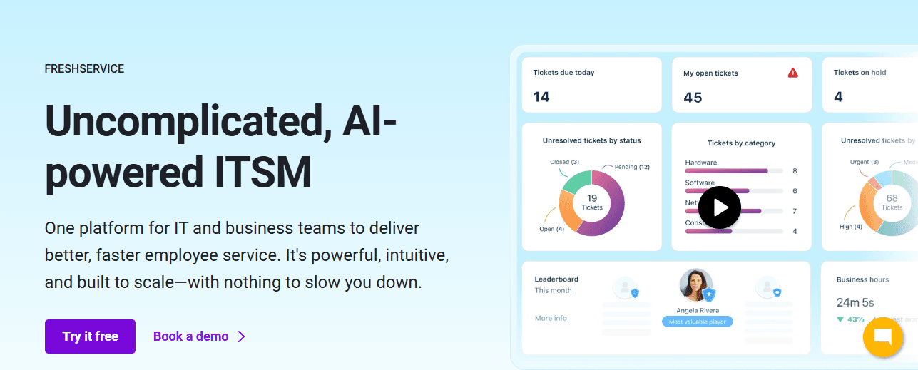 Freshservice - Best Help Desk Software