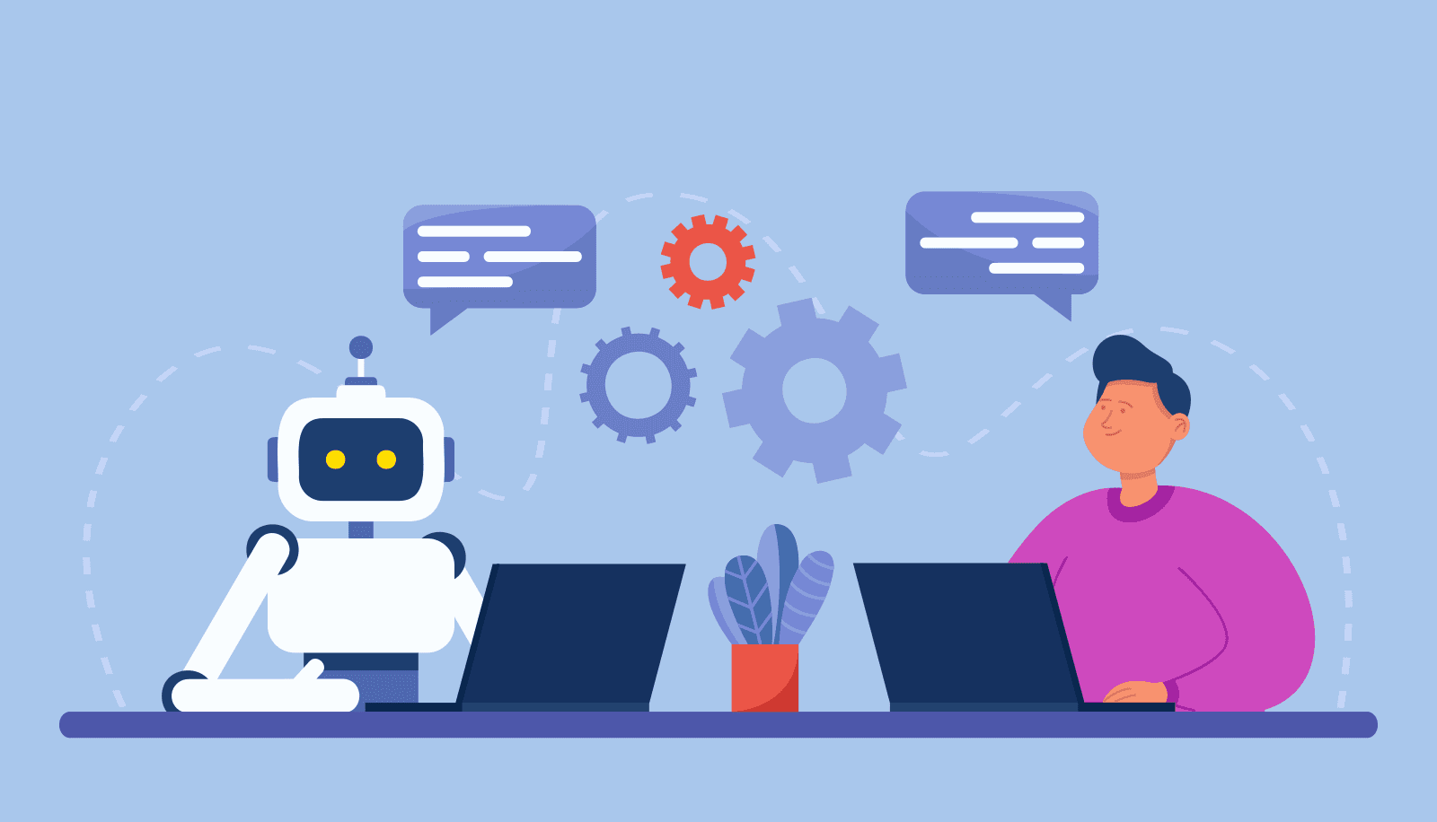 Robot Vs Man - Call Center Robotic Process Automation