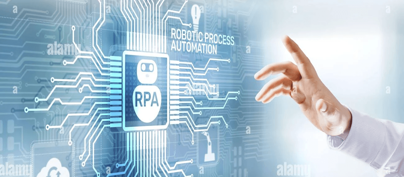 Man clicking on RPA - Call Center Robotic Process Automation