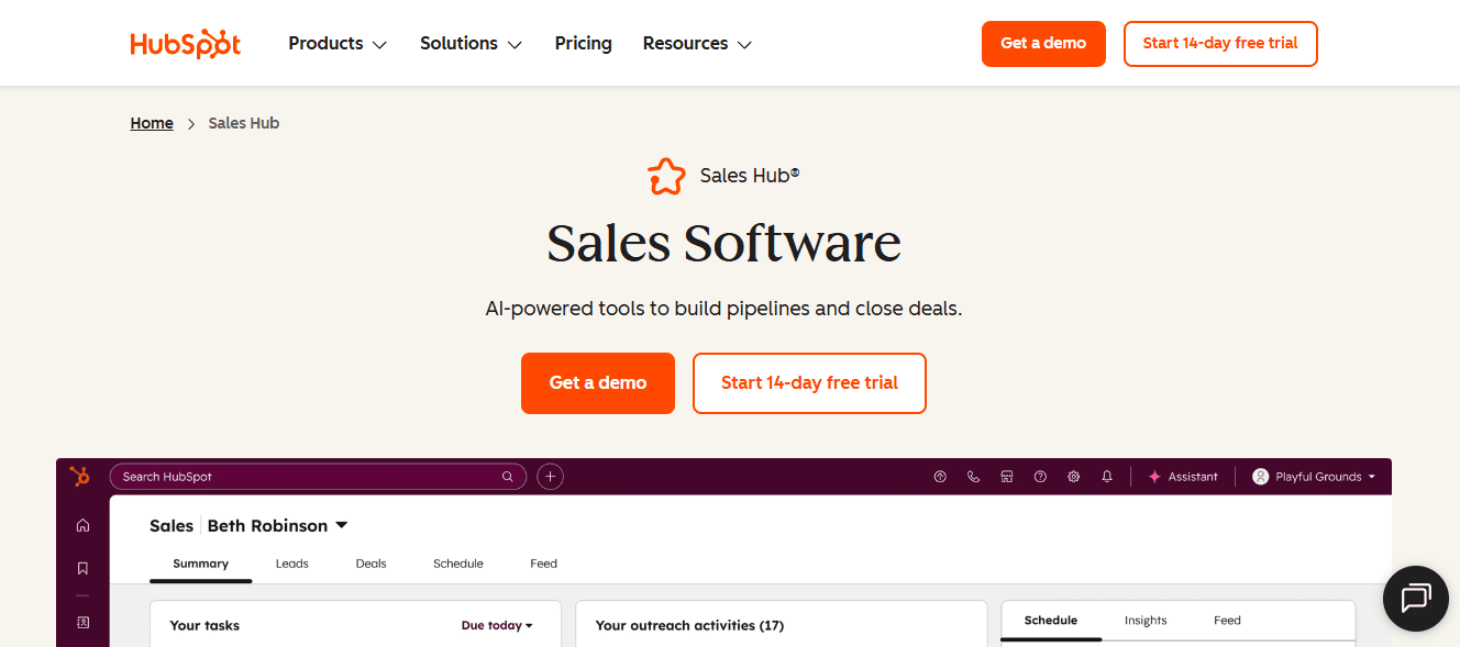 HubSpot Sales And Marketing Hub