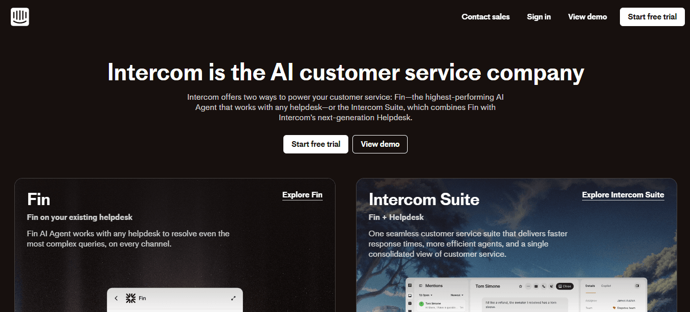 Intercom: Best For Real-Time Messaging And AI-Powered Automation