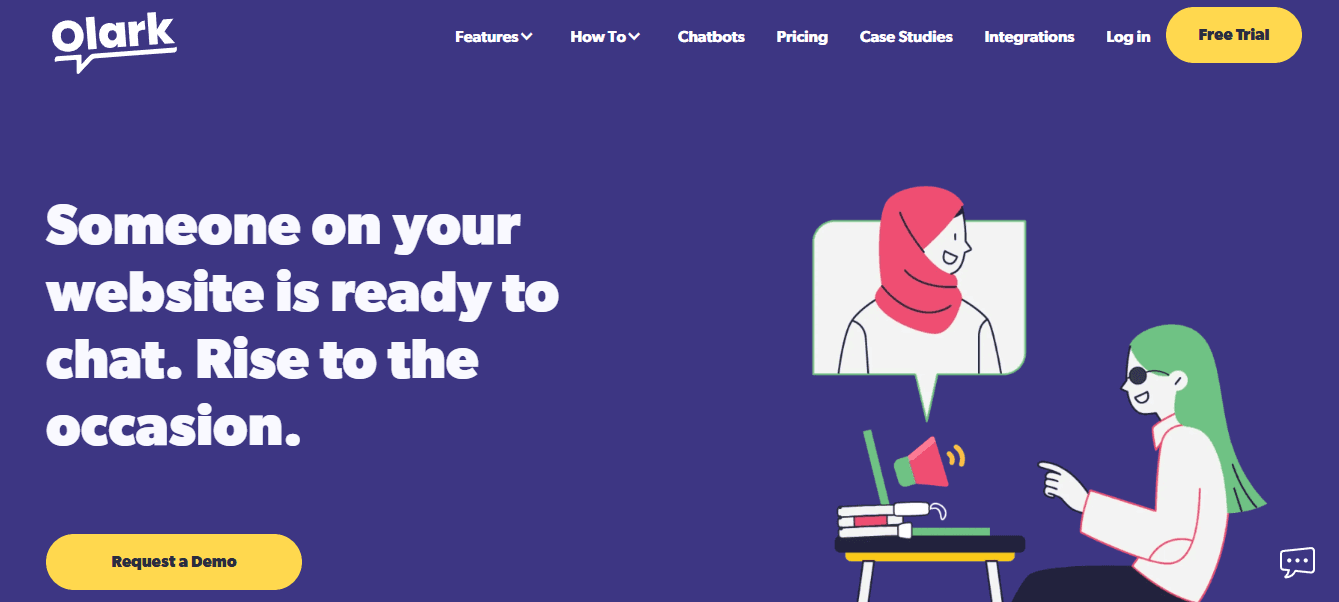 Olark: Best for Live Chat Support  