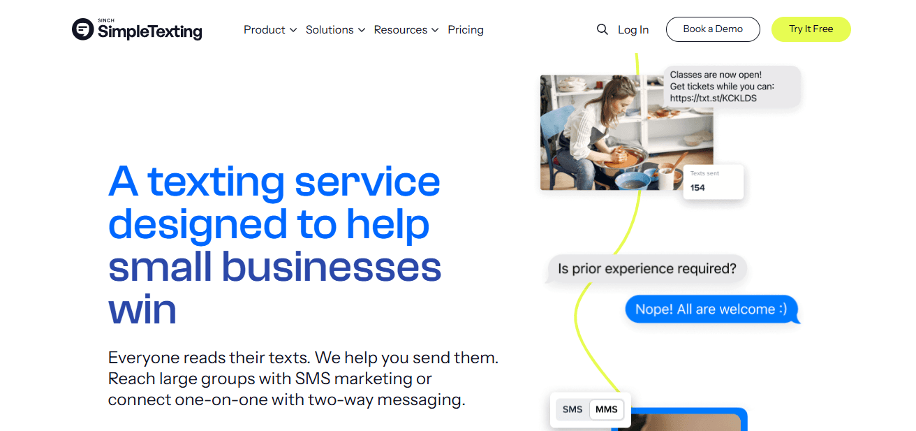 SimpleTexting: Best for SMS Customer Support 