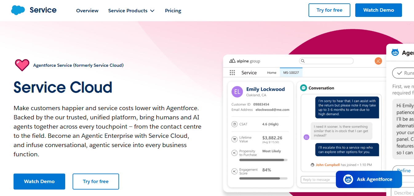 Salesforce Service Cloud