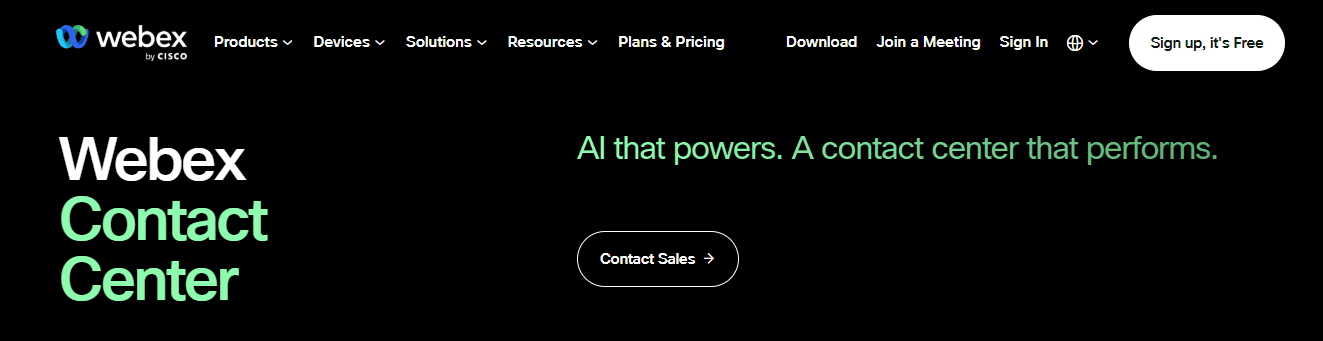 Cisco Webex Contact Center