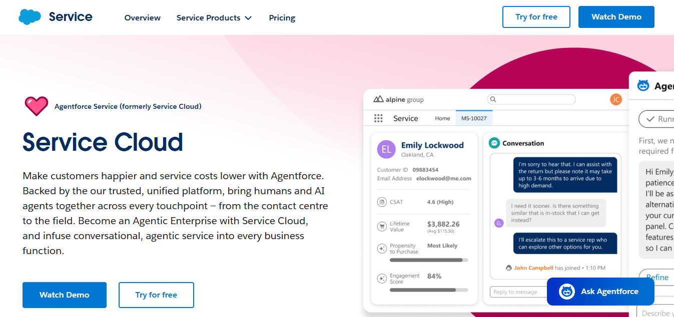 Salesforce Service Cloud
