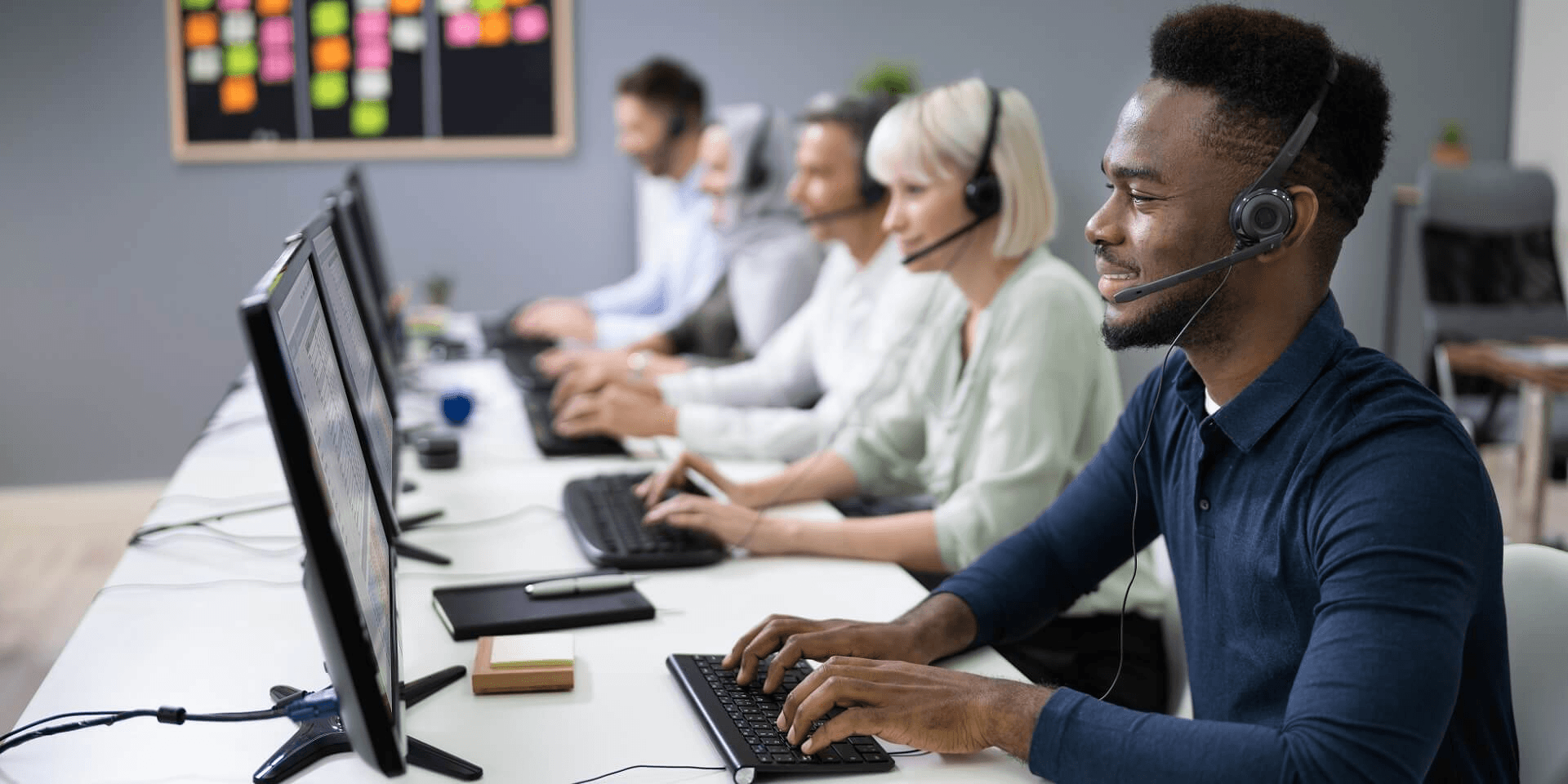 Team working in call center - Best Call Center Software Solutions