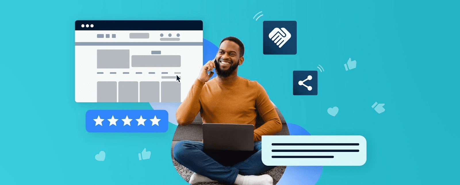 Man multitasking with various digital platforms - Inbound Call Analytics