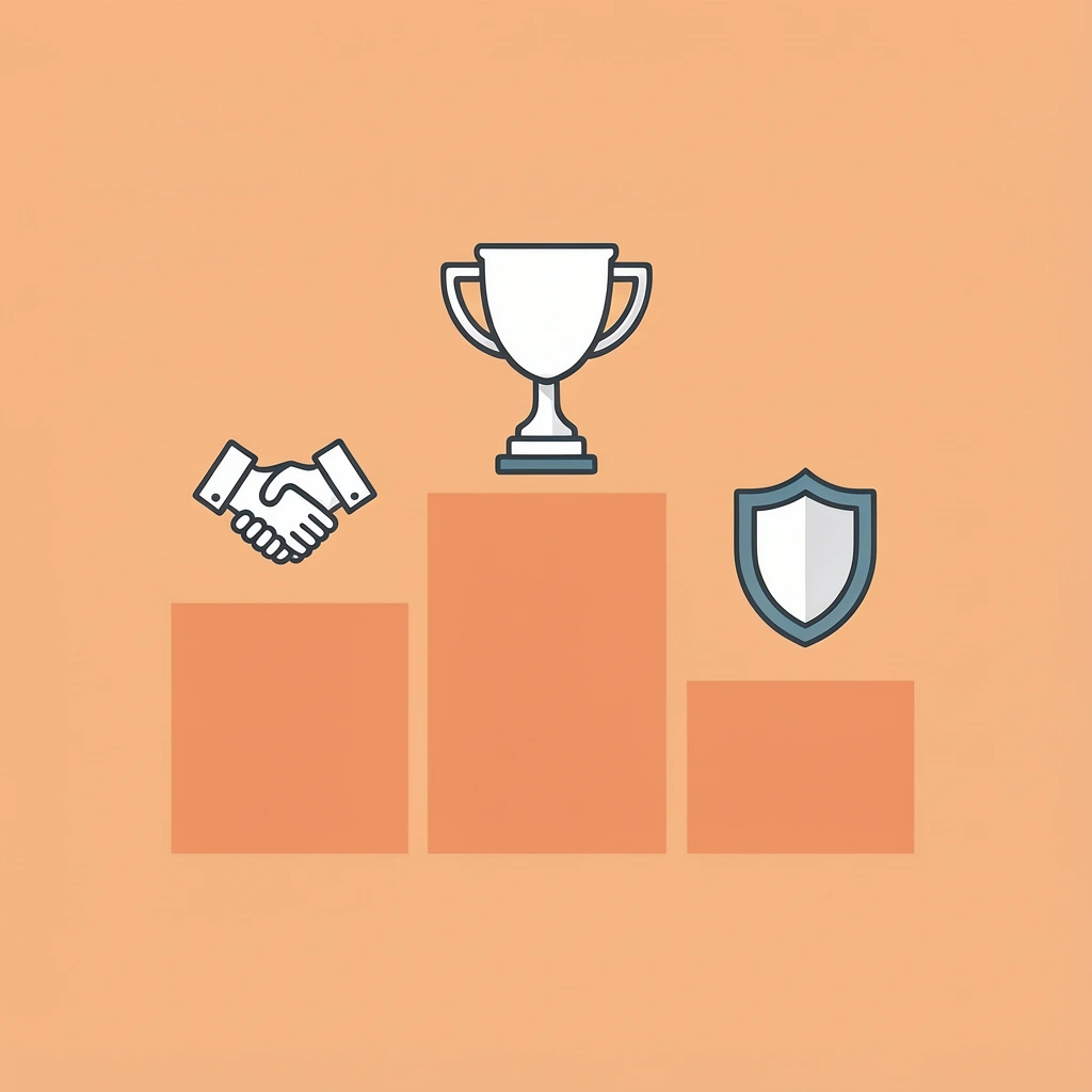 Podium ranking showing Aircall on top step for enterprise-grade reliability and deep integrations