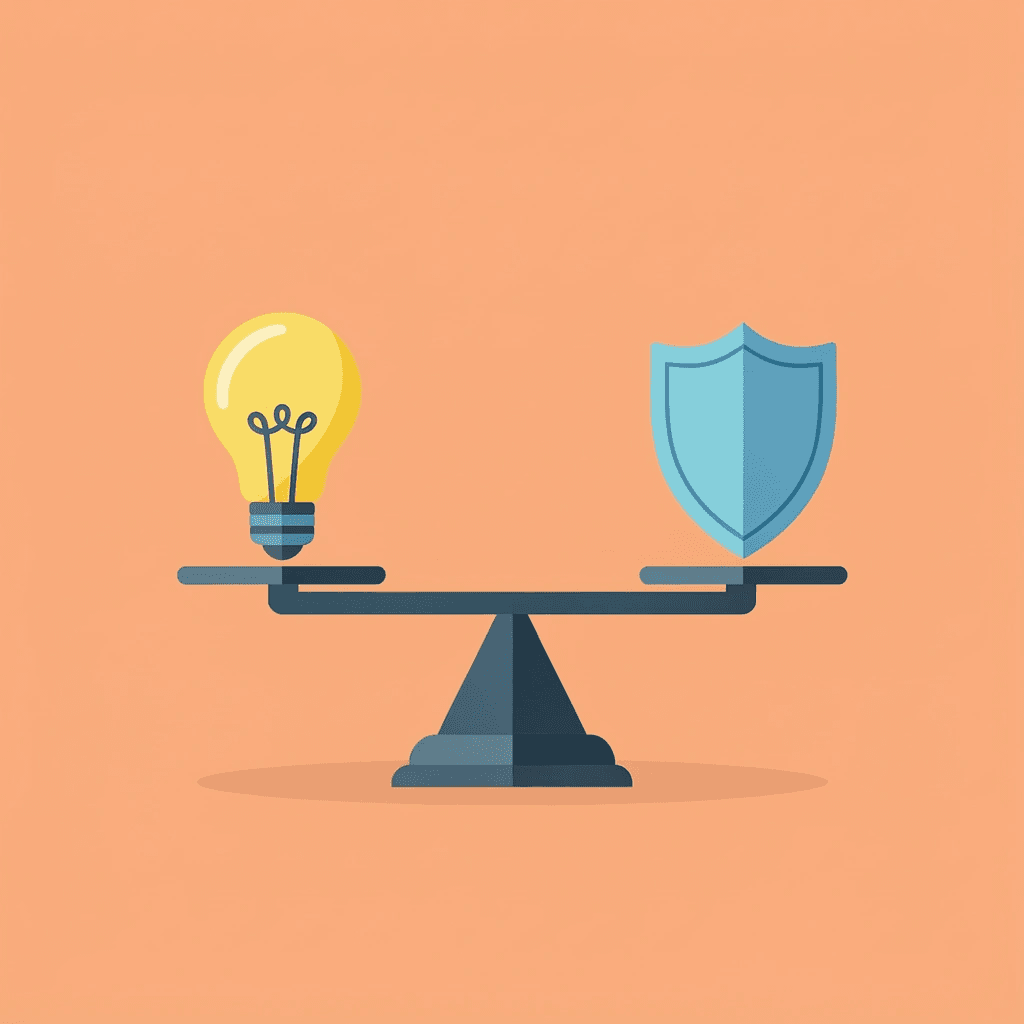 Balance scale comparing Dialpad AI-powered insights on the left side versus Nextiva infrastructure stability on the right side