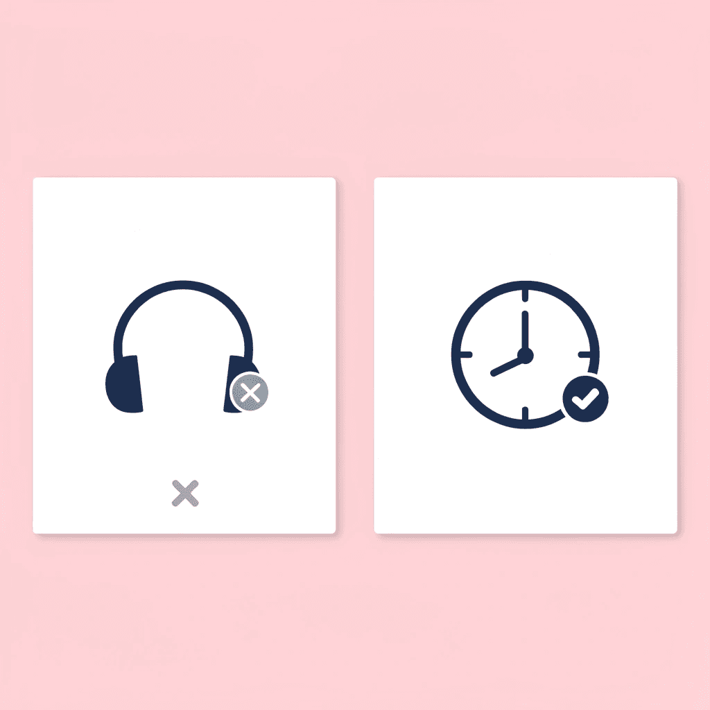 Before: frustrated customer on hold; After: happy customer with instant AI response