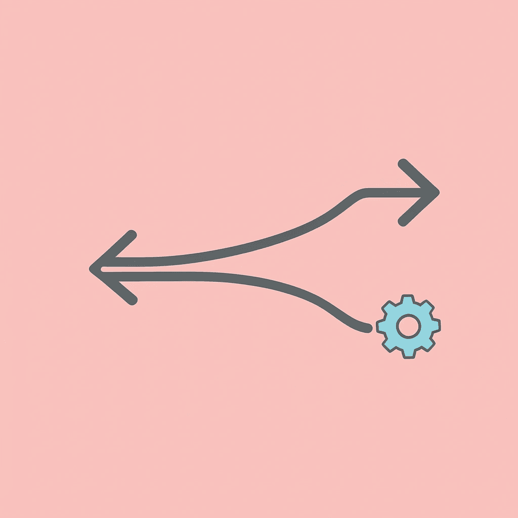 Two diverging paths showing traditional contact center approach versus modern AI-automated unified approach