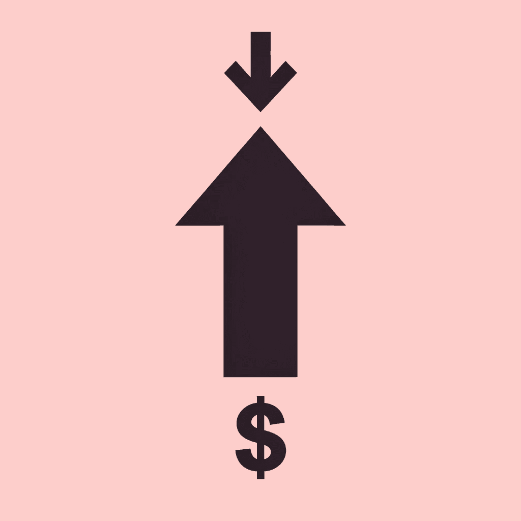 Upward arrow showing significant financial impact of platform misalignment