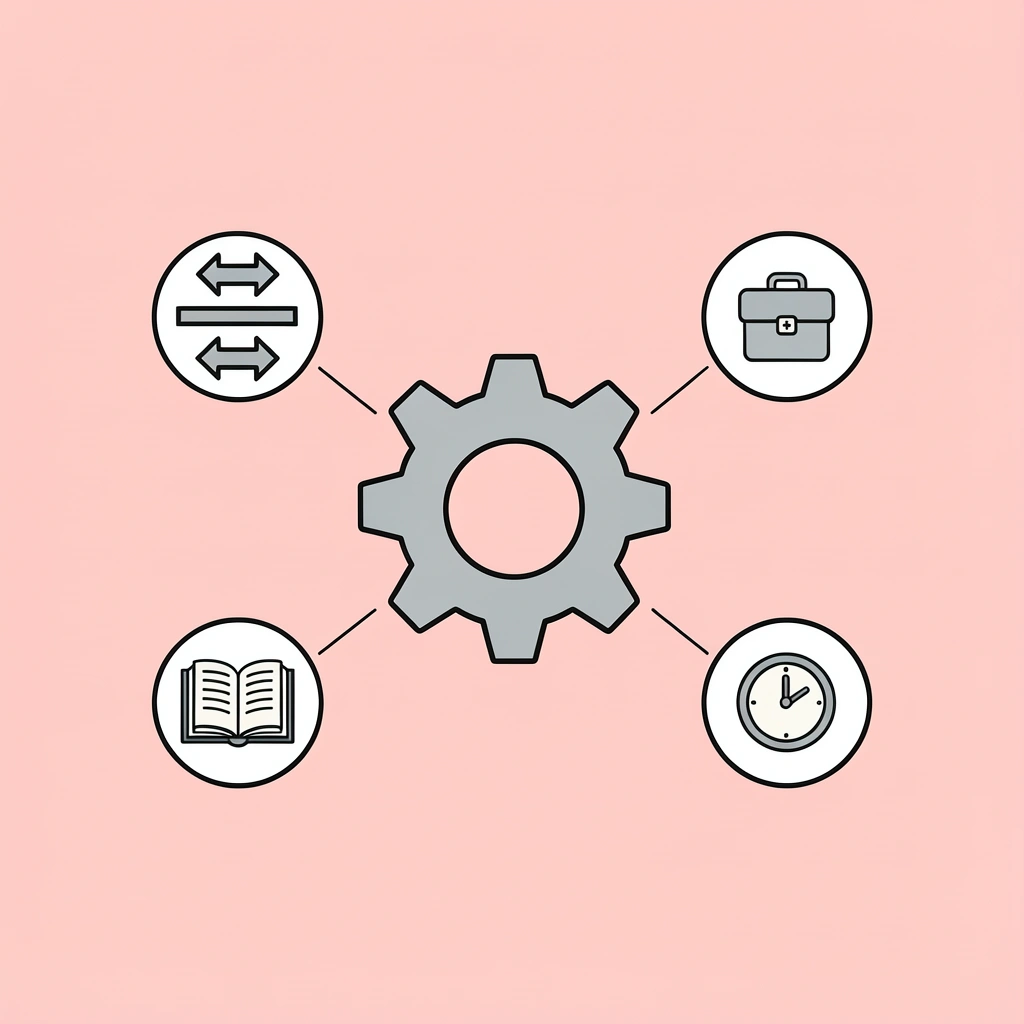 Central agent icon surrounded by four disconnected tool icons with broken connection lines