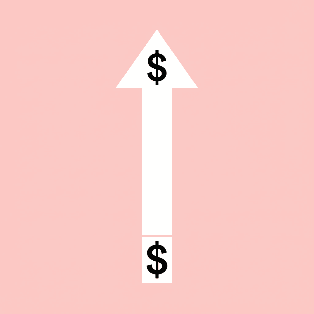 Upward arrow showing how total ownership costs can increase by up to 40% over three years with on-premise phone systems