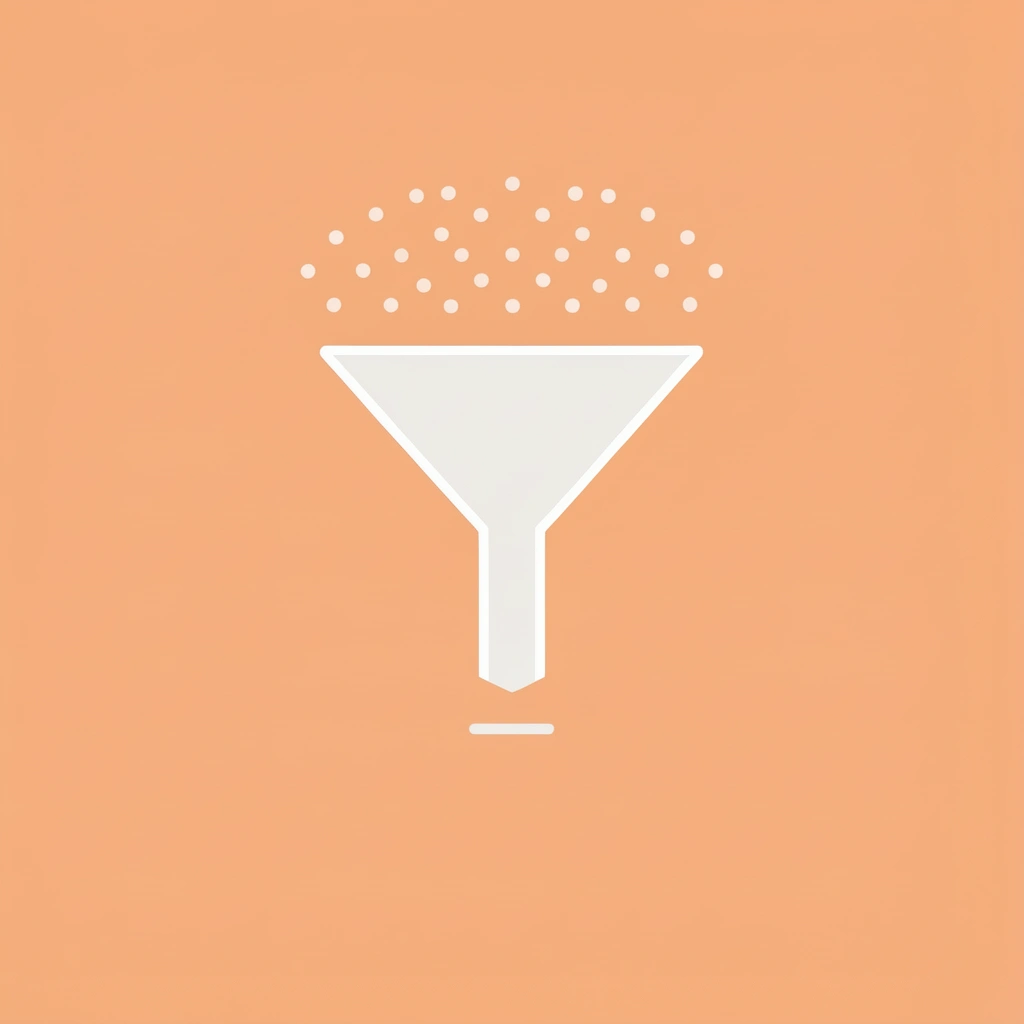 Funnel visualization showing numerous AI projects entering, but only a small amount producing real business value