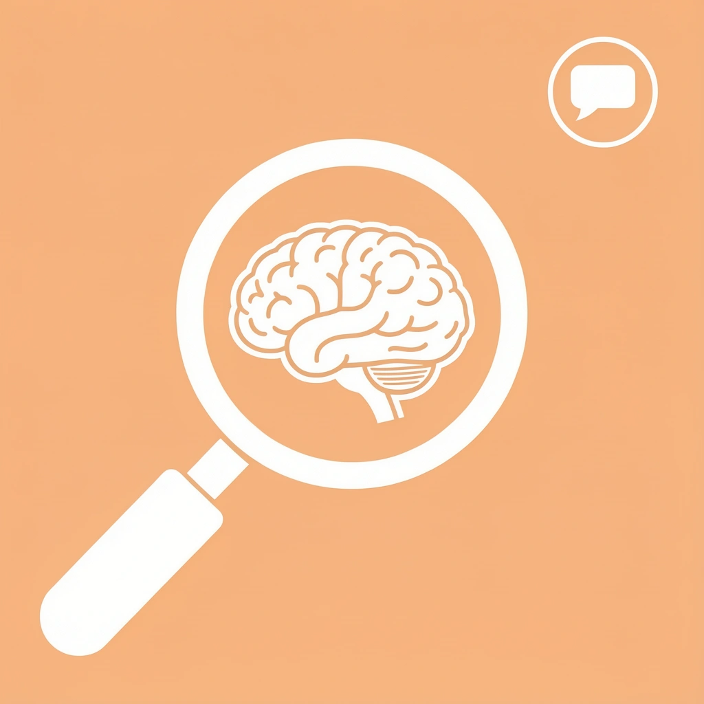 Magnifying glass highlighting contextual understanding as the core power of conversational AI