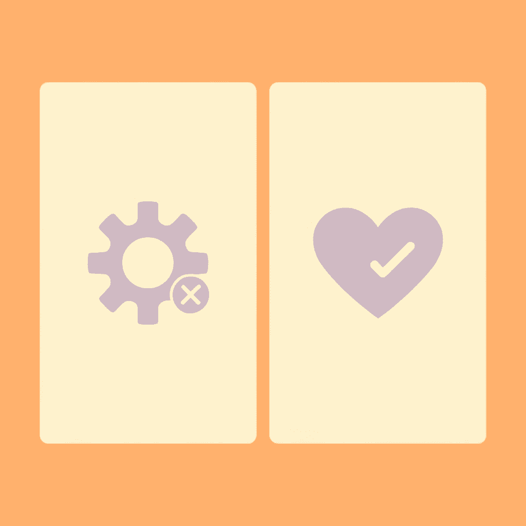 Comparison showing incorrect approach (software box) versus correct approach (interconnected system with infrastructure)