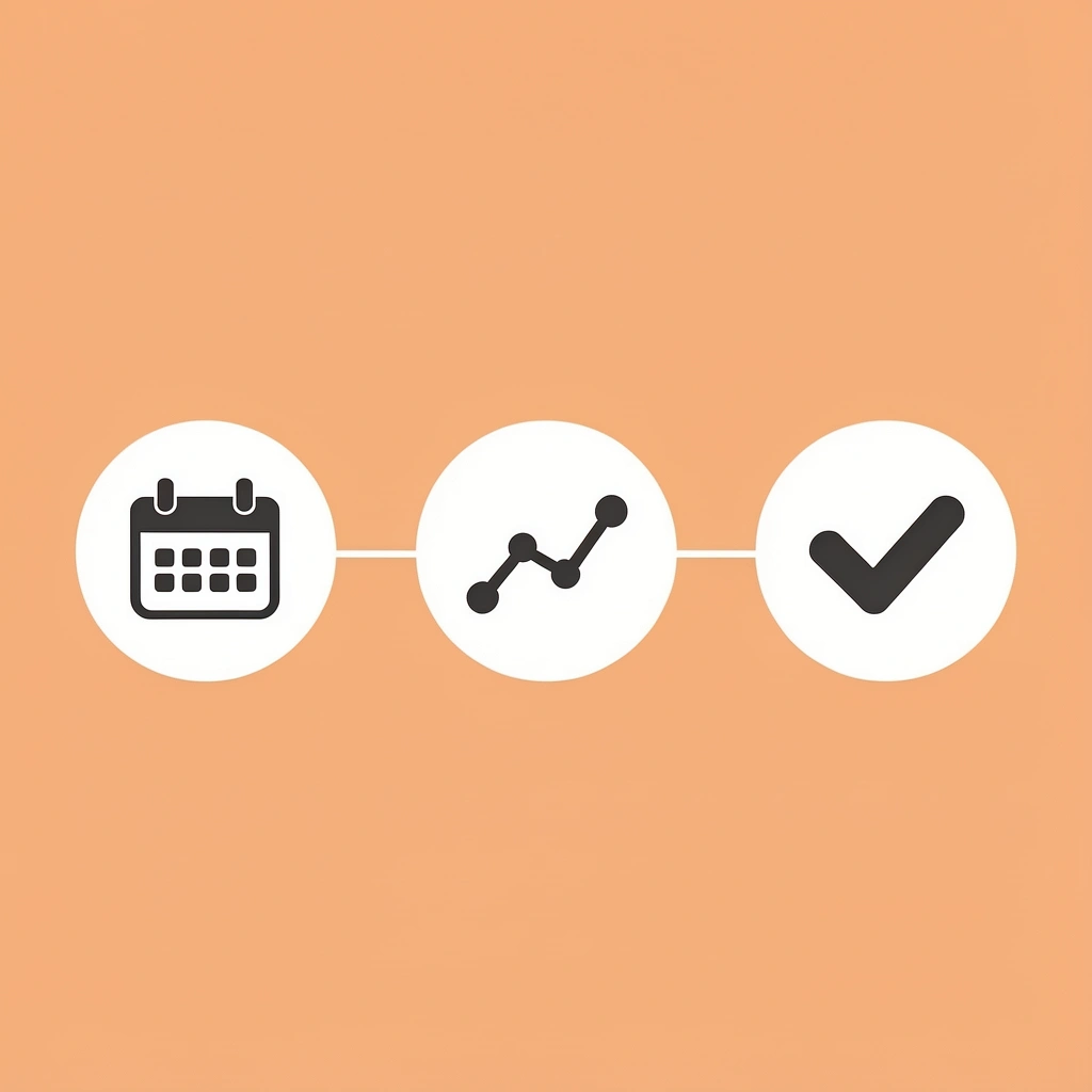 Timeline showing three months of data collection before vendor selection