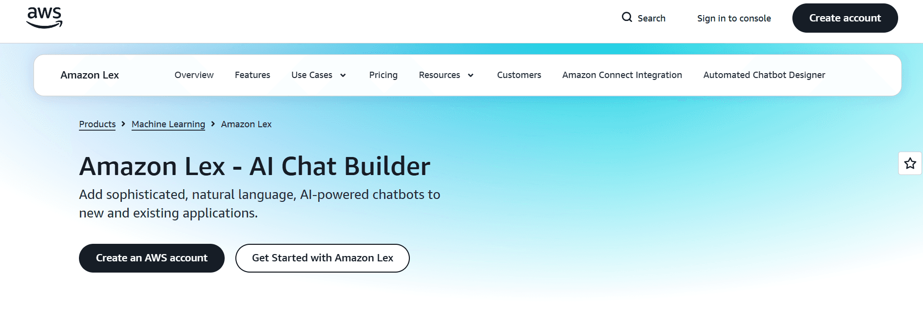 amazon lex - Conversational AI Leaders 