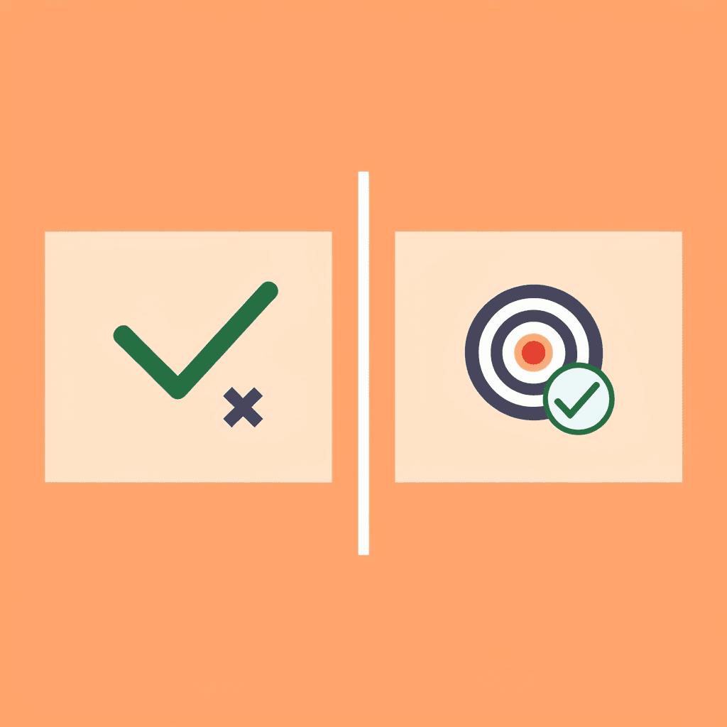 Before and after comparison: left side shows rushed deployment with complexity, right side shows methodical planning with thorough testing