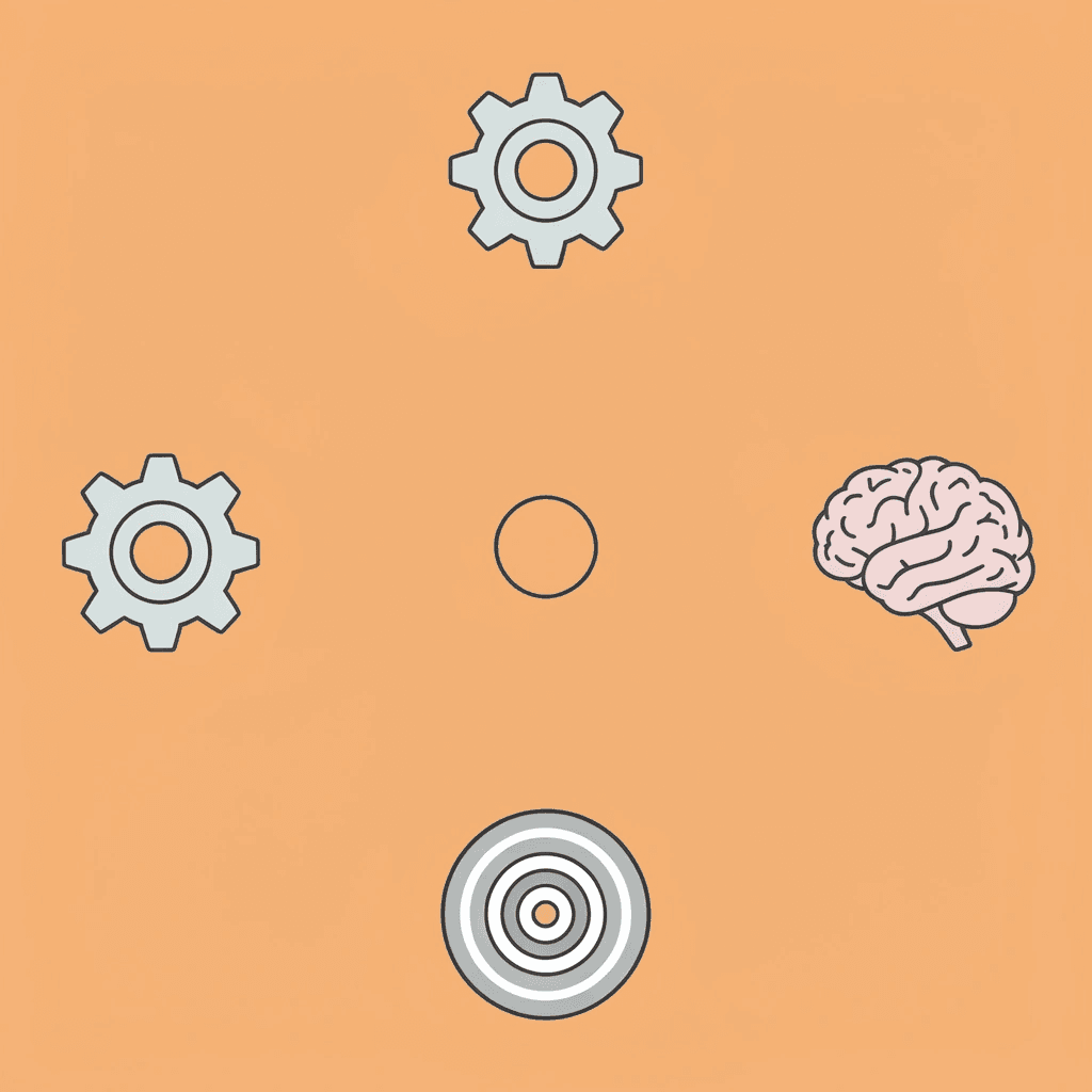 Compass with four directions representing design clarity, integration planning, conversation flow testing, and real-world validation