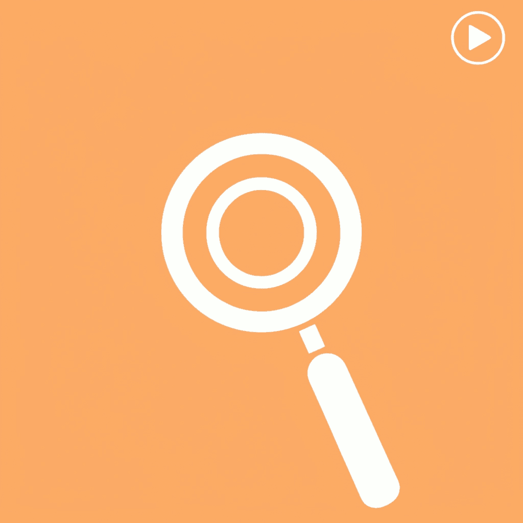 Magnifying glass icon highlighting the importance of observing actual performance in live demos