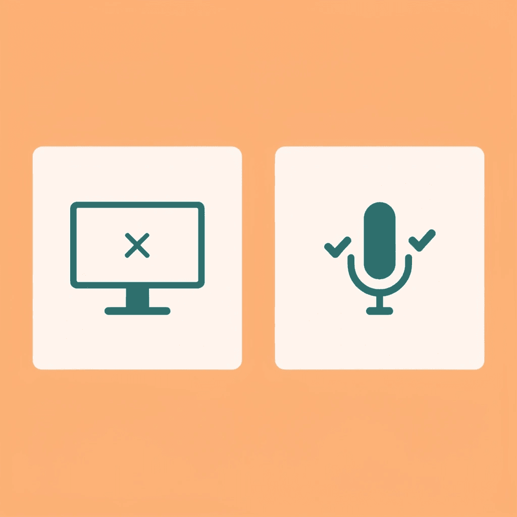 Comparison showing failed scripted demo approach on left versus successful production-ready validation on right - Best Rated Voice Assistants for Conversational AI