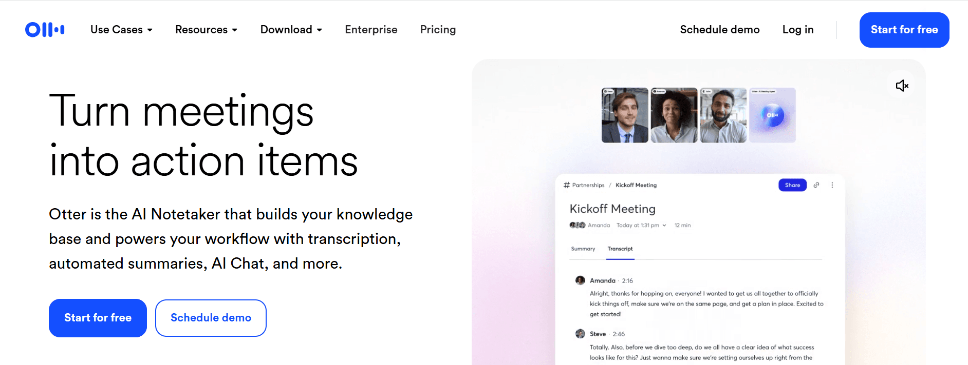 otter ai - Best Rated Voice Assistants for Conversational AI