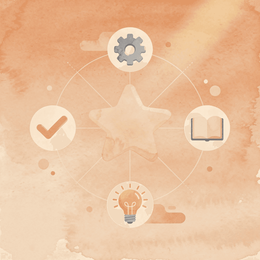 Hub diagram showing an AI system connected to multiple customer service capabilities - Conversational AI in Financial Services