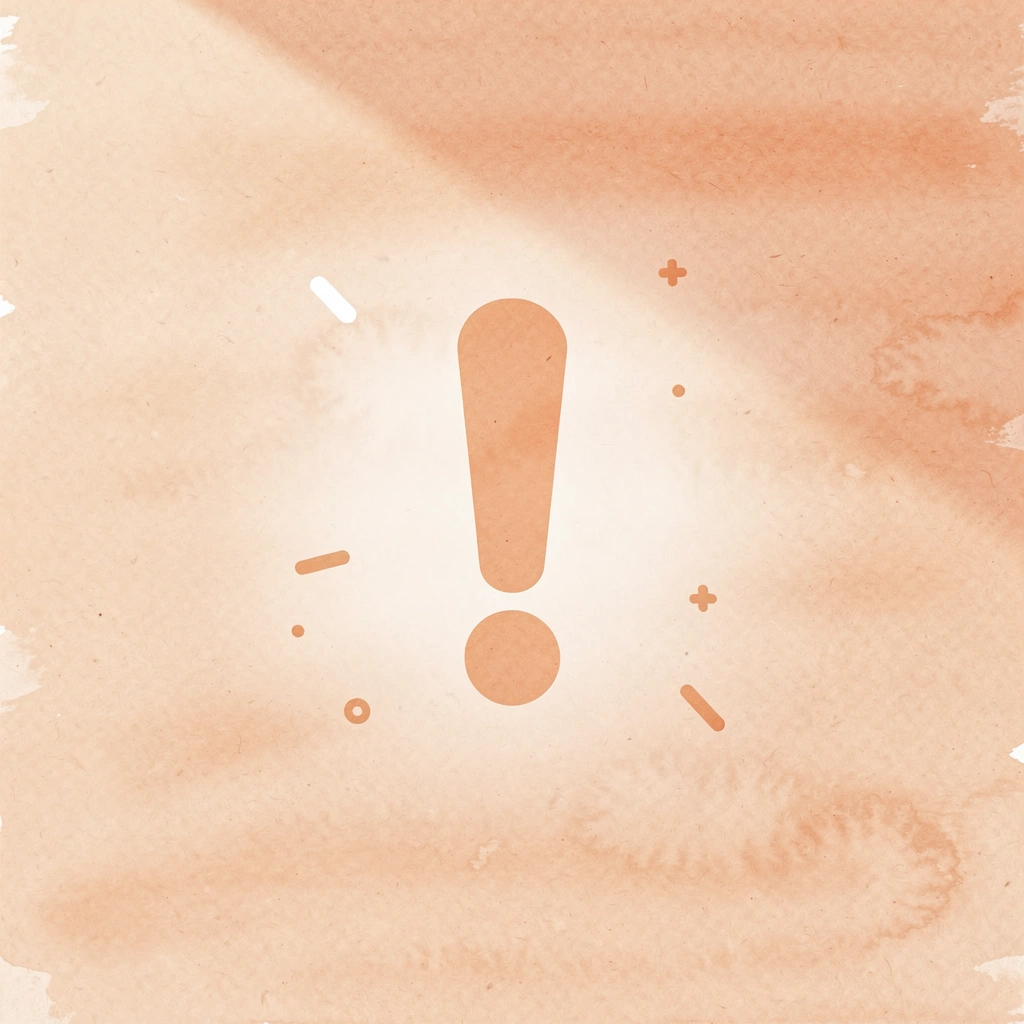 Warning icon highlighting chatbot platform risks