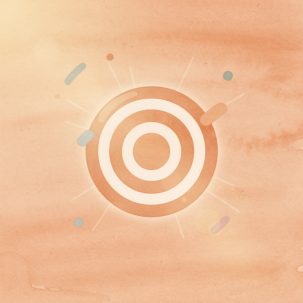 Target icon representing successful lead capture